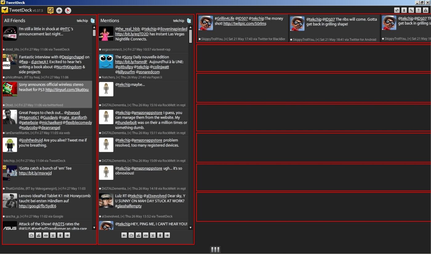 twitter horizontal prototype