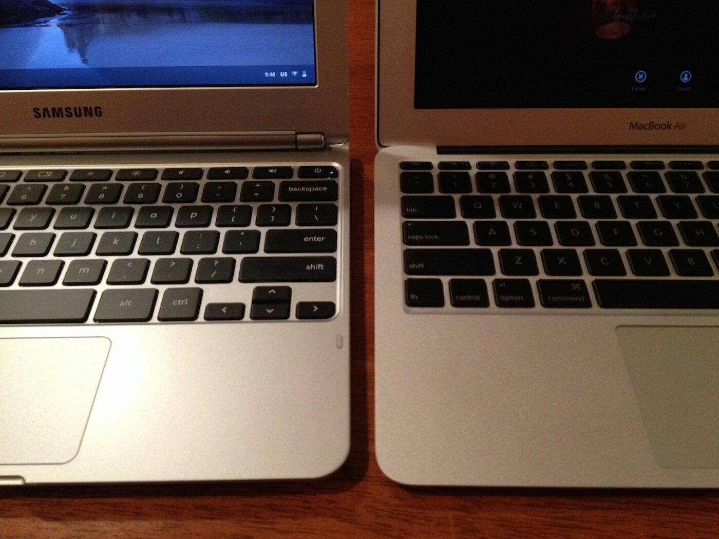 Chromebook Macbook Air Comparison